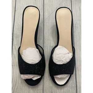 NEW! Coutgo Black Sparkle Women’s Ladies Dress Shoes Heels, Size Adult 8.5